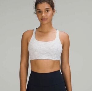 Lululemon Energy Sports Bra In Heathered Gray- Medium Support